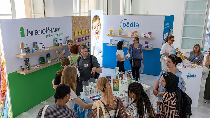 Messestände von Pädia und Infectopharm