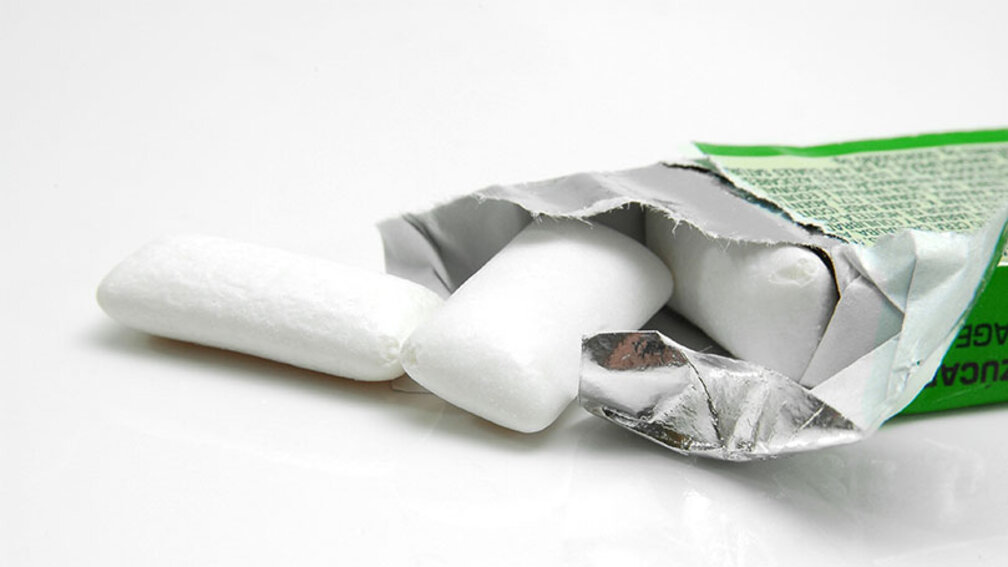 geöffnete Packung Kaugummi
