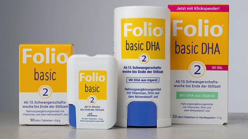 Packshots verschiedener Folio basic 2 Versionen