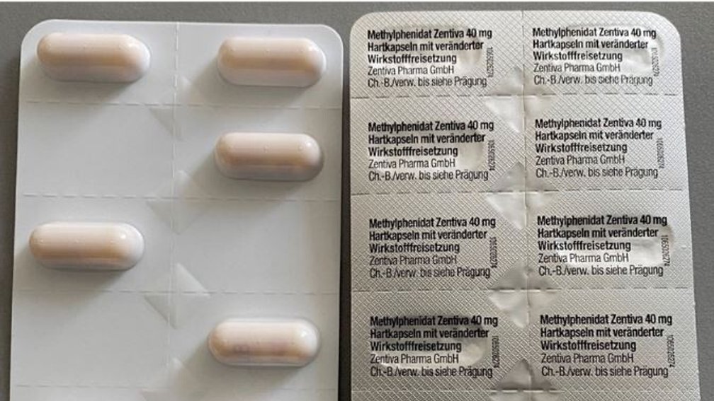 Blister von Methylphenidat-Kapseln mit Qualitätsmängeln