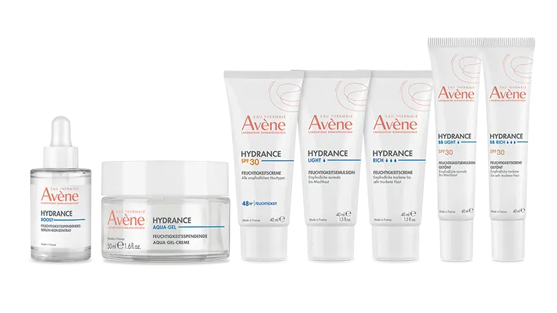 Produktserie Avene Hydrance