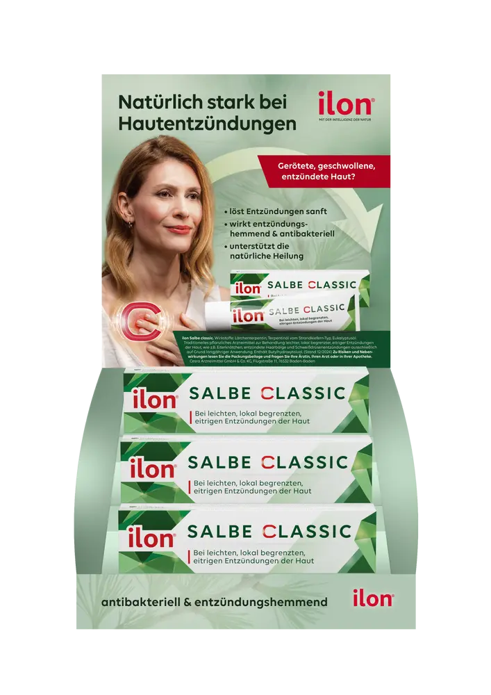 POS-Diasplay-Aufsteller für ilon Salbe classic