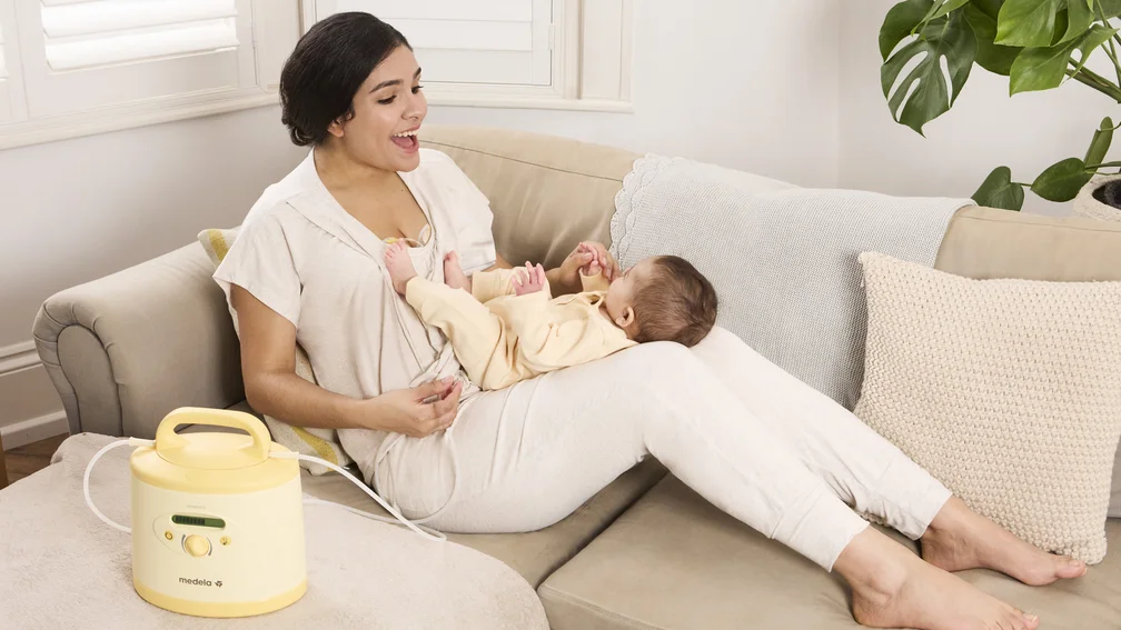 Set einer Milchpumpe