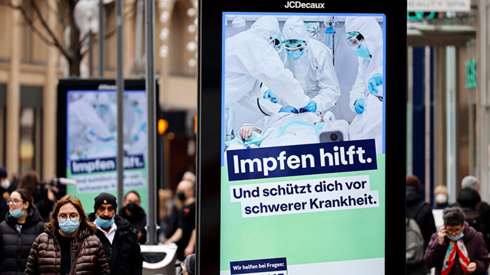 Digitales Plakat zur Corona-Impfaktion