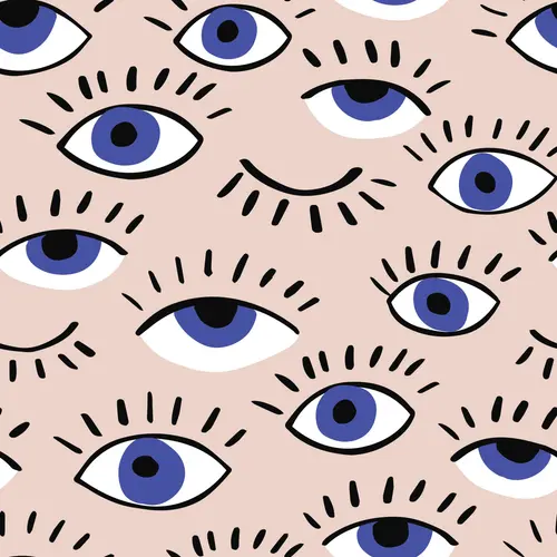 Pop-Art Zeichnung von Augen