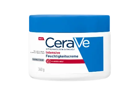 Packshot blau-weiße Cerave Intensive Feuchtigkeitscreme