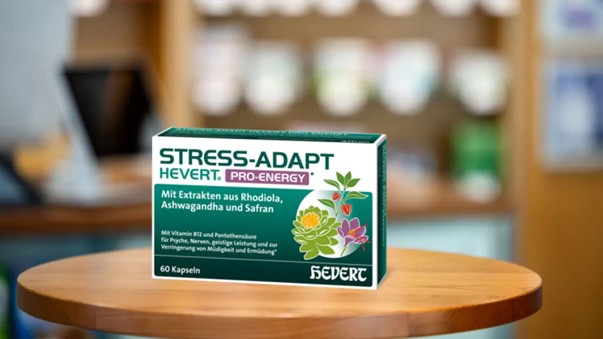 Verpackung stress-Adapt Hevert Pro-Energy Kapseln
