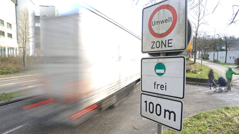 Straßenschild für Umweltzone