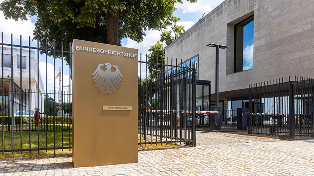 Schild des Bundesgerichtshofes