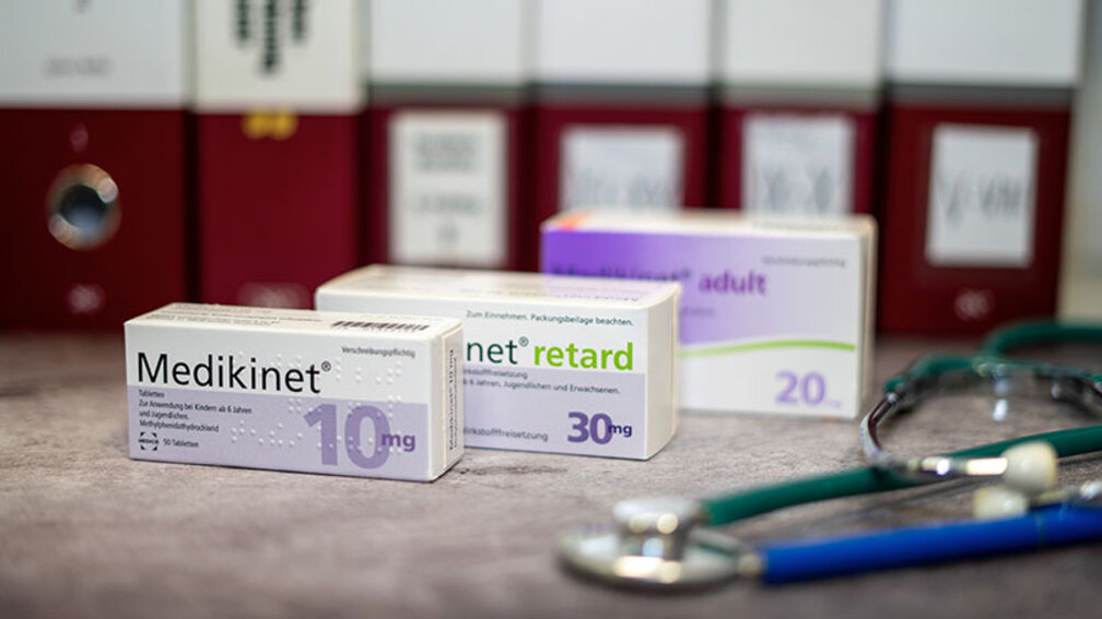 3 Medikamente mit dem Wirkstoff Methylphenidat